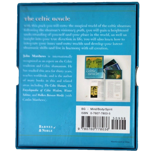 The Celtic Oracle John Matthews 40 Tarot Cards + 224p Book Divination - Picture 3 of 12